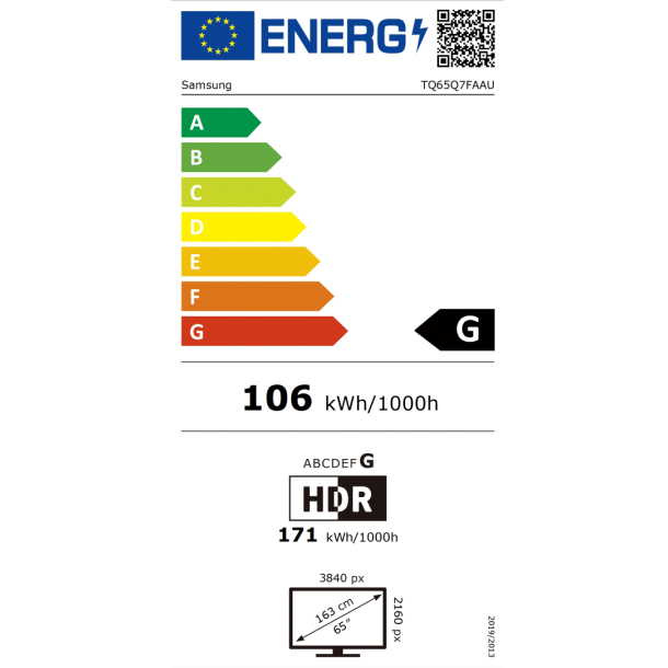 Samsung TQ65Q7FAAUXXC QLED 4K TV