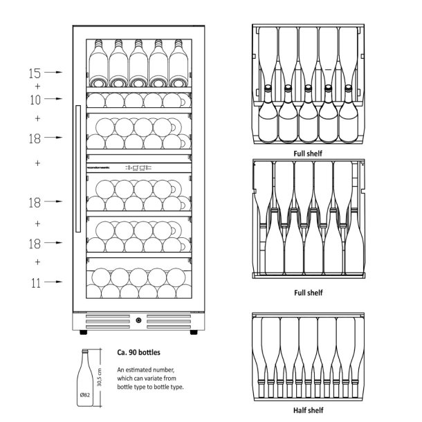 Scandomestic SV 104 X vink�leskab