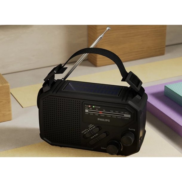 Philips TAR1609/00 Brbar radio med lommelygte