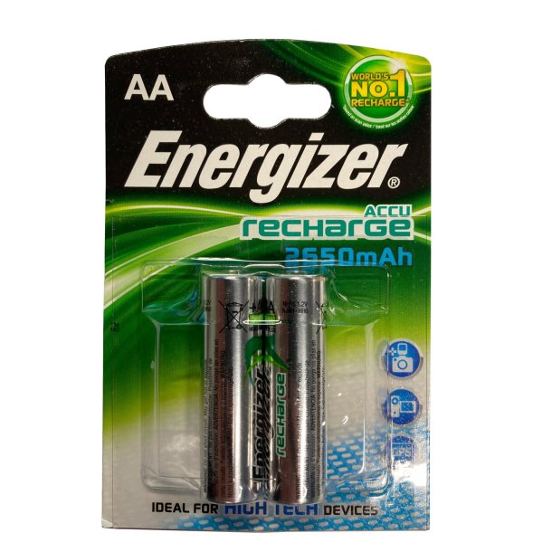 Energizer AA-HR06-2 genopladelige AA batterier