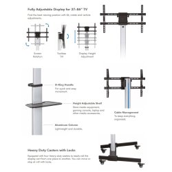 Logilink BP0163 TV-stander med hjul