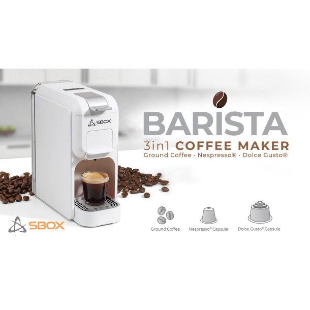 Sbox 3in1 CM-719 BARISTA kaffemaskine