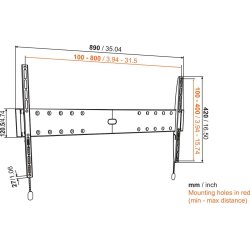 Vogels BASE05L universal vgbeslag
