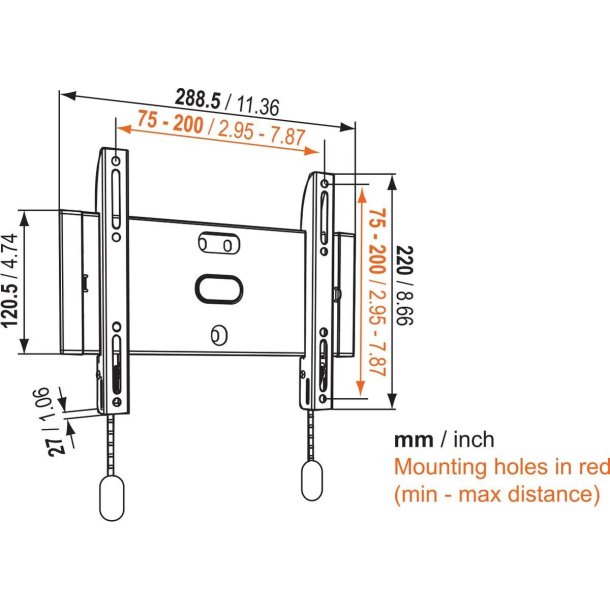 Vogels BASE05S universal vgbeslag
