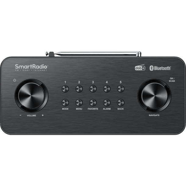 Kenwood CR-ST100S-B kompakt DAB+/internet radio - SORT