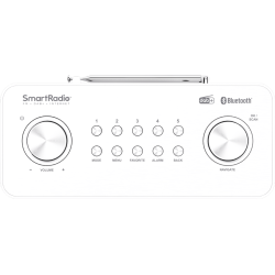 Kenwood CR-ST100S-W kompakt DAB+/internet radio - HVID