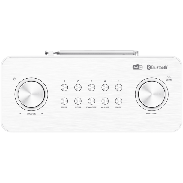 Kenwood CR-ST80DAB-W kompakt radio - HVID