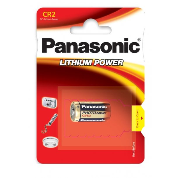Panasonic CR2 foto-/alarm-batteri