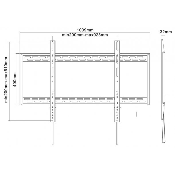 Harmony DB810 universal v�gbeslag til store TV