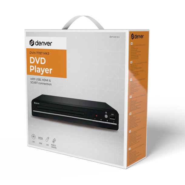 Denver DVH-7787MK3 regions-fri DVD-afspiller med HDMI og SCART