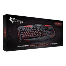 White Shark GK-1621R gamertastatur - RD/SORT