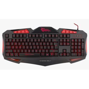 White Shark GK-1621R gamertastatur - RD/SORT