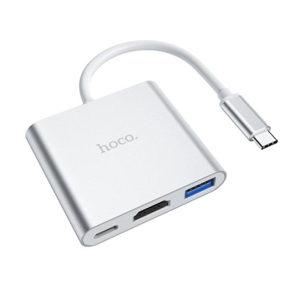 HOCO HB14 USB-C hub - SLV