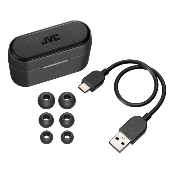 JVC HA-A9T-B-E bluetooth hovedtelefon - SORT