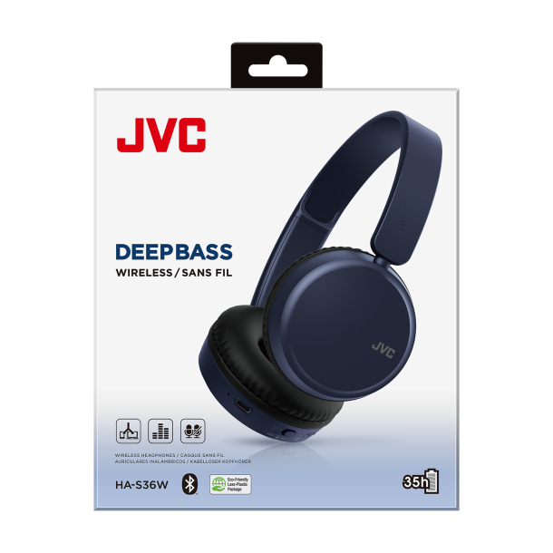 JVC HA-S36W-A-U bluetooth hovedtelefon - BL