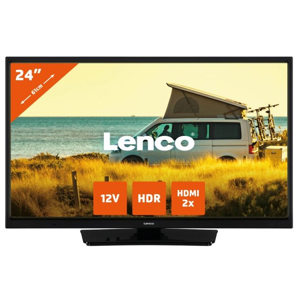Lenco LED-2423BK 24'' TV med 12 volt