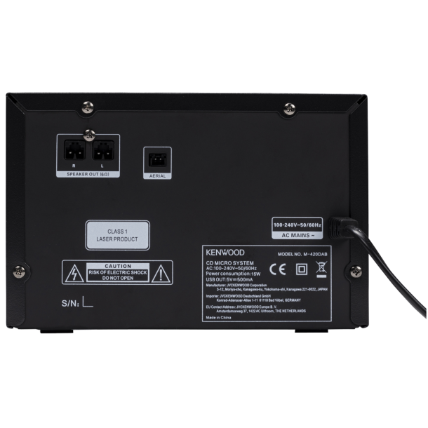 Kenwood M-420DAB DAB+ mikroanlg - SORT