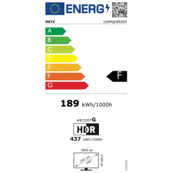 Metz 100MQH8500Z 100" QLED Google TV