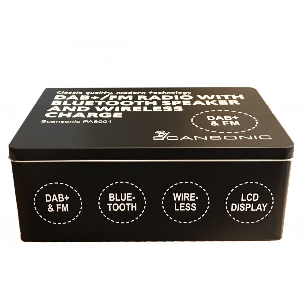Scansonic PA8001 DAB+ radio med trdls oplader
