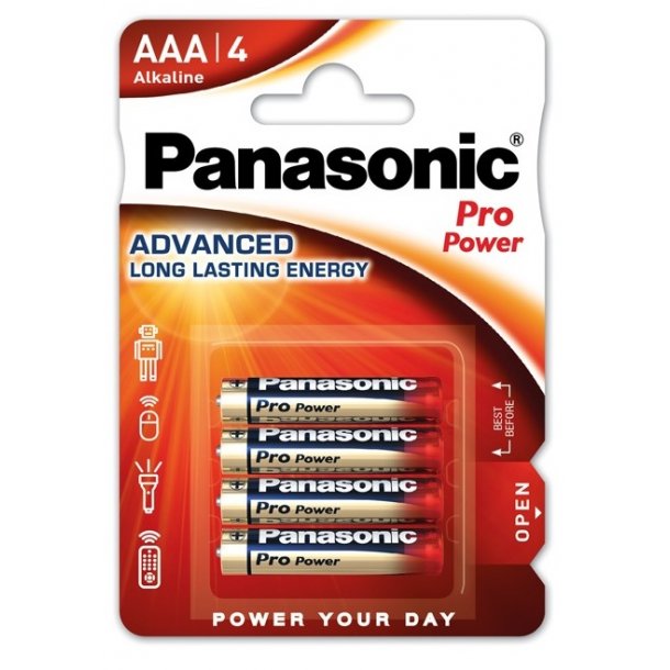 Panasonic AAA batterier - 4 stk. pr. pk