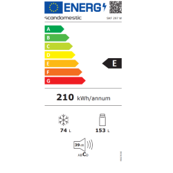 Scandomestic SKF 297 W K�le-fryseskab