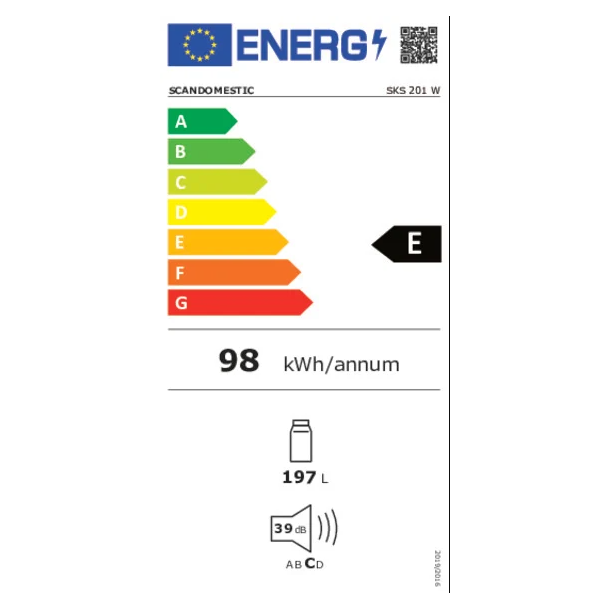 Scandomestic SKS 201 W K�leskab