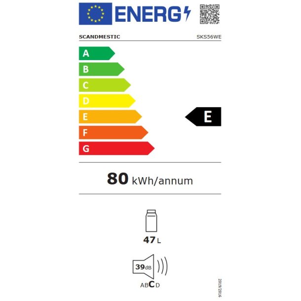 Scandomestic SKS56WE kleskab
