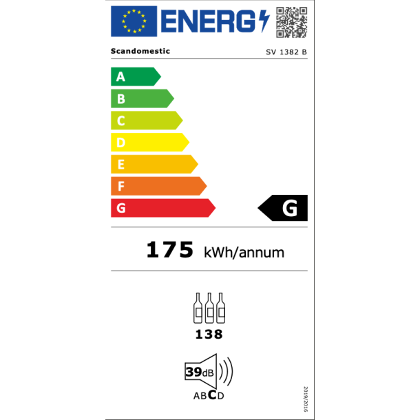 Scandomestic SV 1382 B vink�leskab
