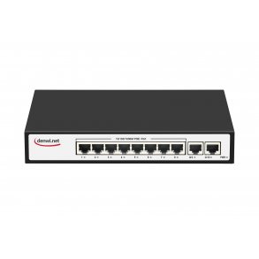 DenWi SW-820 8-port switch med POE 