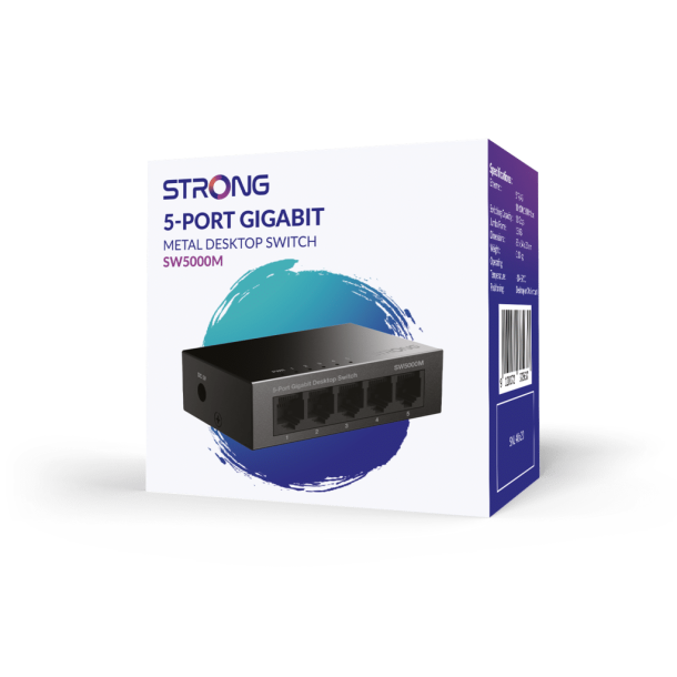 Strong SW5000M 5-port Gigabit Switch - SORT