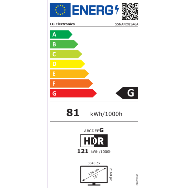 LG 55" NanoCell AI NANO81 4K Smart TV 2025