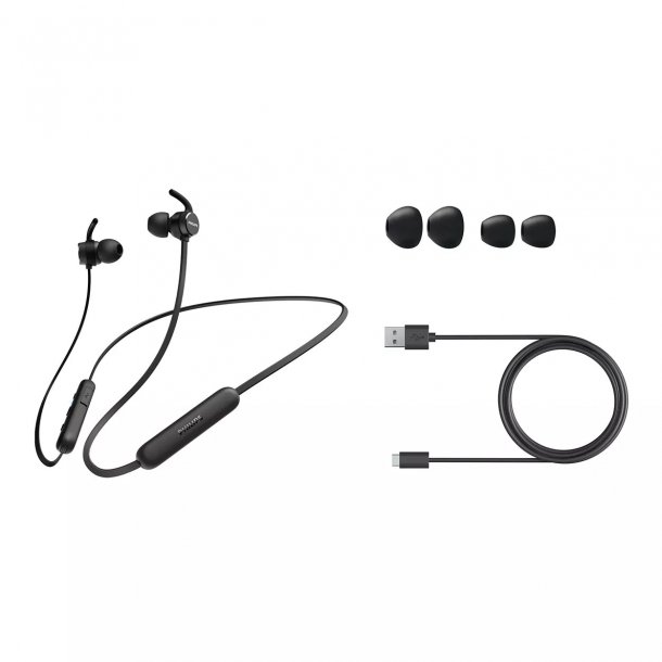 Philips TAE1205BK/00 Trdlse in-ear-hovedtelefoner med mikrofon