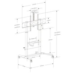 Techly ICA-TR230 TV-stander til store TV