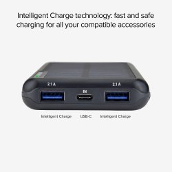 SBS TTBB10000SK Solcelle Powerbank med 10.000 mAH