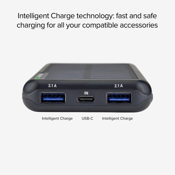 SBS TTBB10000SK Solcelle Powerbank med 10.000 mAH