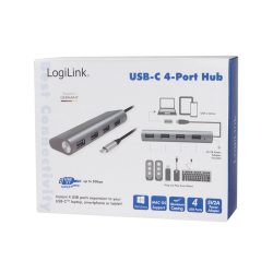 LogiLink UA0309 4-port USB-C hub