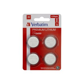 Verbatim CR2450 batteri - 4 pak