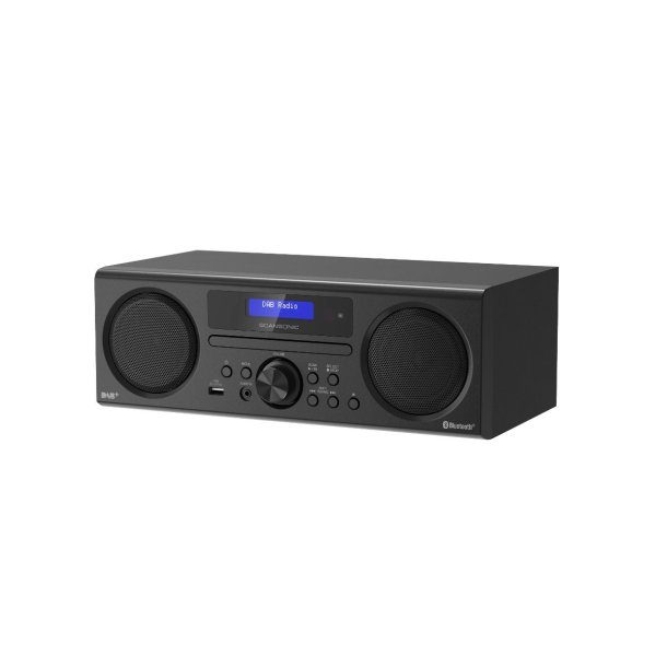 Scansonic DA310 DAB+ m. CD og Bluetooth - SORT