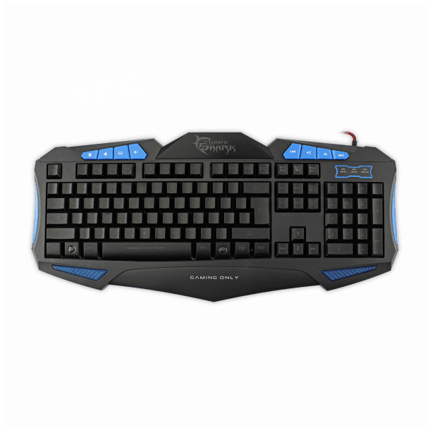 White Shark GK-1621B gamertastatur - BL/SORT