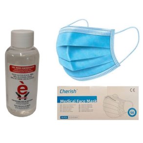 Ansigtsmasker og hndsprit bundle